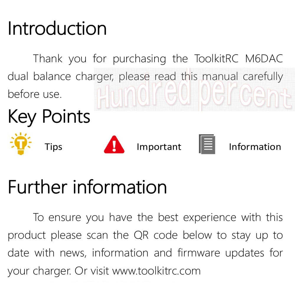 ToolkitRC M6DAC Dual Channel Smart Lipo Battery Charger Discharger AC 200W DC 350WX2 15A for 1-6S LiHV PD 65W