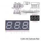 2PCS/5PCS Digital tube Common AnodeCathode Red 1 2 3 4 Bit digital Tube 0.28inch LED Display 7 segment