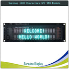 Surenoo 7P Serial SPI 1602 162 16X2 VFD LCD Module Display Screen for Arduino STM32 C51 Code