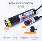 Light Red Cross Positioner 660nm 100mw Laser Diode Module Focusable Beam Cross Laser Locator For Woodworking Carving Machine