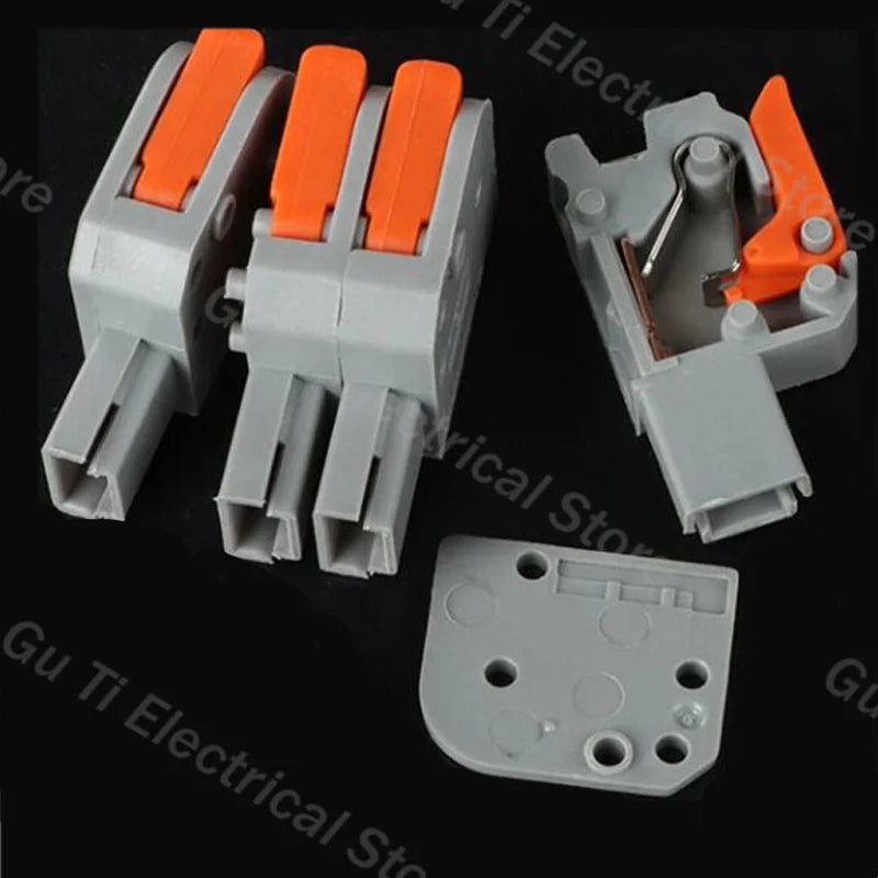 Male Female Docking Mini Quick Wire Connector Universal Compact Electrical Wiring Connectors Push-in Conductor Terminal Block