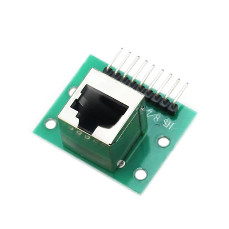 1Pcs RJ45 Adapter Board To XH2.54 Modular Ethernet Connector Adapter Network Interface + Breakout Board + Pin Header