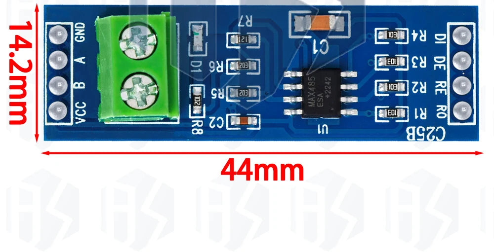 MAX485 RS485 Transceiver Module - 3.3V/5V TTL to EIA/TIA-485 Converter with Auto Direction Control