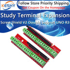 For arduino Screw Shield V2 Study Terminal Expansion board Double Support For UNO R3 Shield V2 Diy Electronic Expansion Board