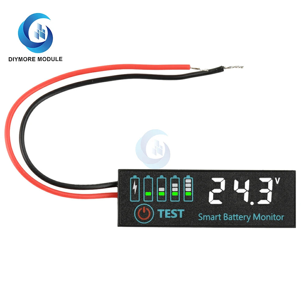DC 7-55V 1-8S 4165 LED Indicator Voltage Charge Indicator Acid Battery Lithium Battery Universal Battery Charge Indicator Panel