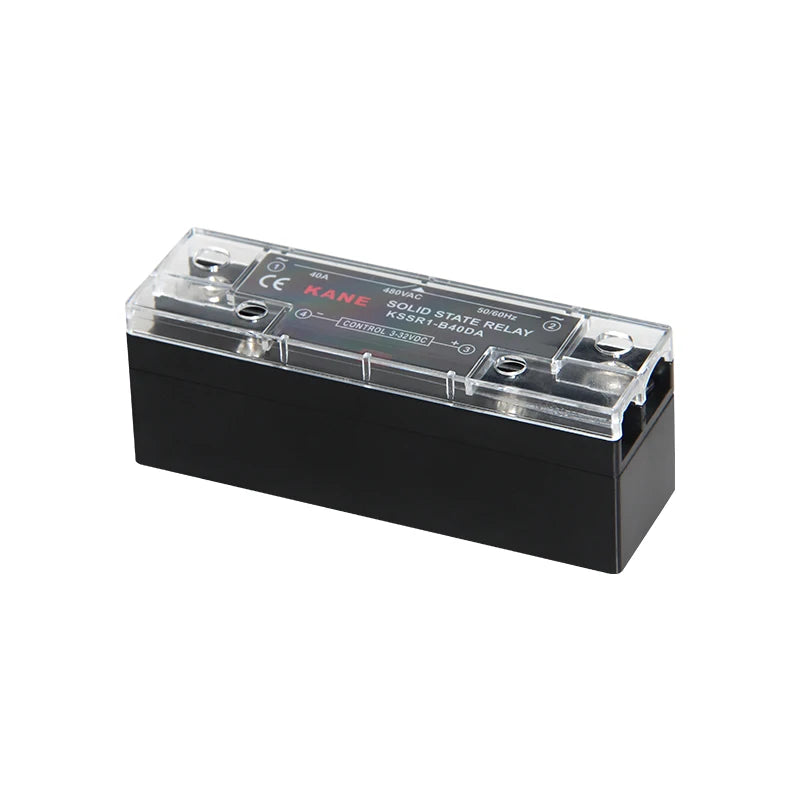 Slim DIN Rail Mount Single Phase Solid State Relay SSR Relay Module with Heatsink 10A 25A 40A