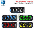 TM1637 LED Display Module for Arduino 4 Digit Tube 7 Segment 0.56 inch Time Clock Indicator Module Red Blue Green Yellow White