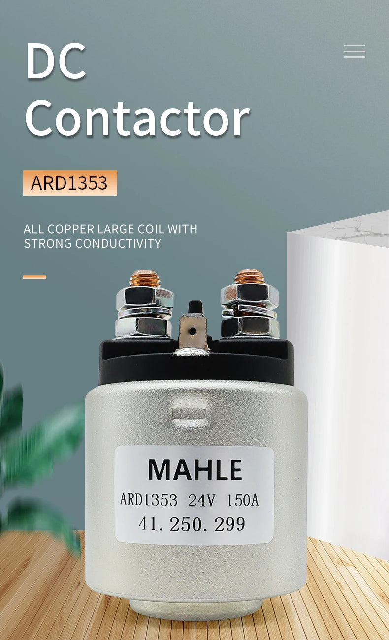 MAHLE Lift Pump Contactor 24V 150A Magnetic Contactor Relay for Electric Forklift