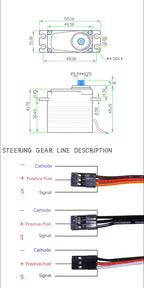 Waterproof IP68 Motor 35KG All Steel Helical Gear Digital Servo For RC Accessories 1/8 1/10 Remote Control Toy Car Robot Crawler
