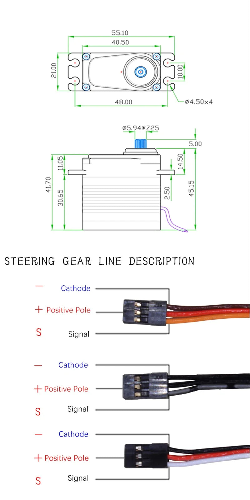 Waterproof IP68 Motor 35KG All Steel Helical Gear Digital Servo For RC Accessories 1/8 1/10 Remote Control Toy Car Robot Crawler