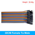 Dupont Line 10cm 15cm 20cm 30cm 40cm Male/ Female to Male / Female Jumper Wire Dupont Cable for Arduino DIY KIT 40Pin 2.54mm