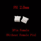 100Pcs PH 2.0mm Pitch 2/3/4/5 Pin JST Connector Plug Male Female Socket Shell Terminal Plastic Housing Header Wire Connectors