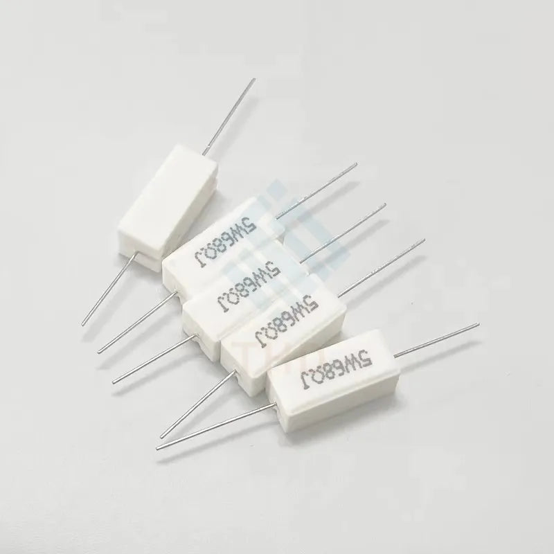 200pcs 5W 5% Cement Resistor Power Resistance 0.1 ~ 10K 0.1R 0.5R 1R 10R 100R 0.22 0.33 0.5 1 2 5 8 10 15 20 25 30 100 1K ohm