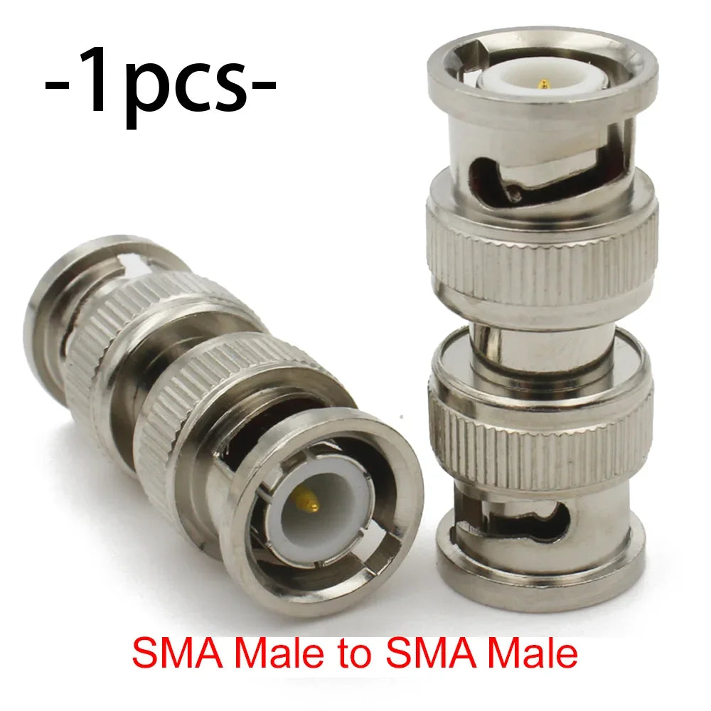 BNC to SMA / RP-SMA RF Adapter Connector Male Female Straight 4-Hole Flange Coaxial Converter for FPV WiFi Radio Antenna Systems