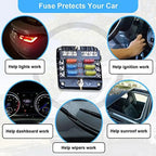 300Pcs Fuse Assortment Kit, Mini /Standard/Micro Blade Fuses Automotive Puller for Car/Truck(2/3/5/7.5/10/15/20/25/30/35/40A)