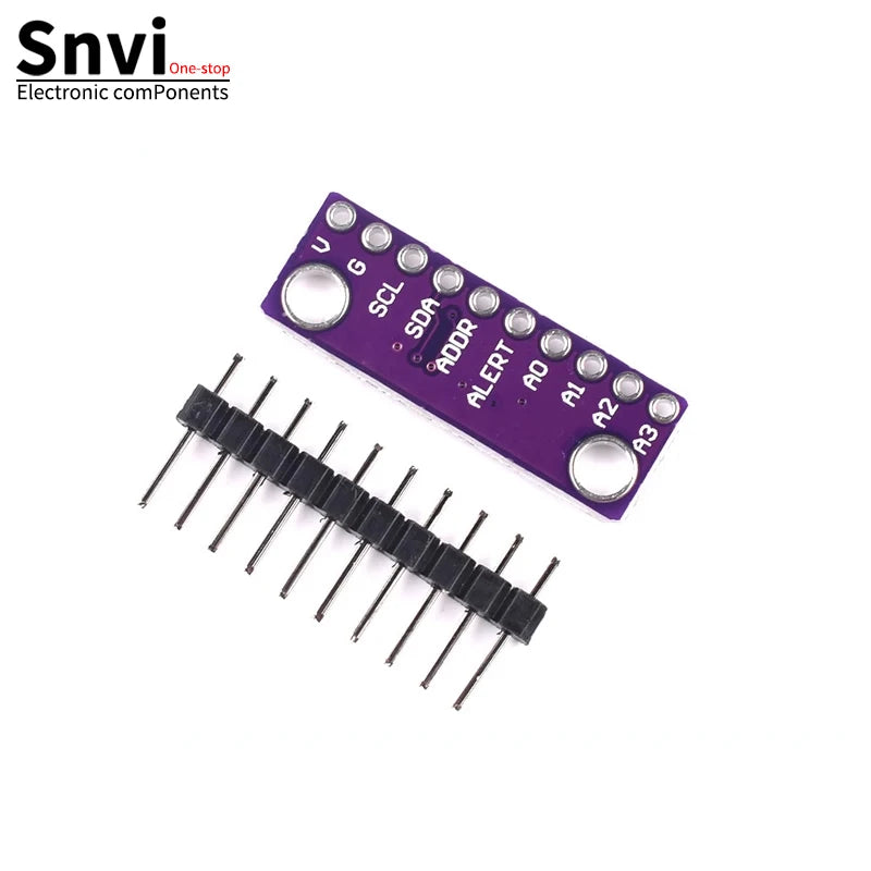 Snvi 16 Bit I2C ADS1115 ADS1015 Module ADC 4 channel with Pro Gain Amplifier 2.0V to 5.5V for Arduino RPi