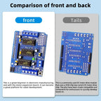 4Pack L293D Stepper Motor， DC Motor Drive Shield Stepper Motor Drive Shield Expansion Board Compatible with Arduino
