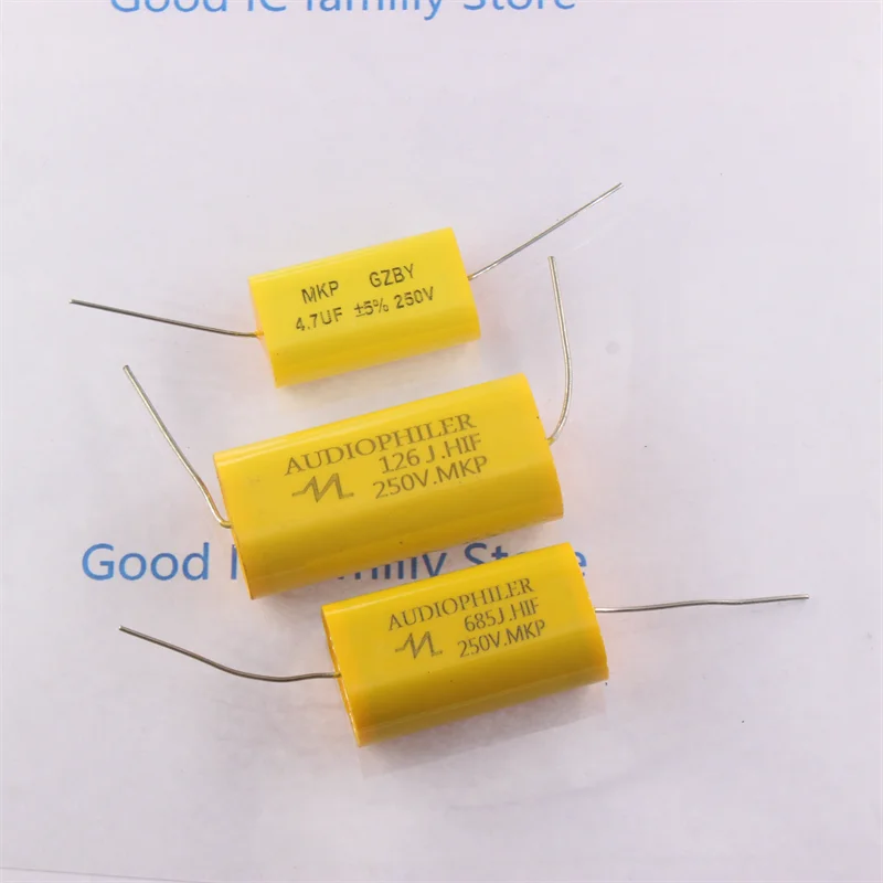 250V MKP 1UF 1.5UF 1.8 2.2UF 2.7UF 3.3UF-47UF Capacitor Audiophiler HIFI Fever Audio Metal Film Coupling Frequency Dividing