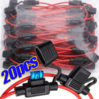 12V 30A with Fuses Blade Wire Cutoff Switch Socket Automotive Fuse Socket Car Mini Blade Fuse Holder Splash-proof Box