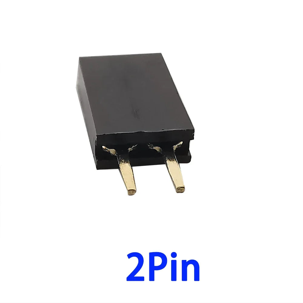 10Pcs2.54mm Pitch Single Row Female Pin Header Socket 2~40P PCB Board Connector Strip Gold Plated Pinheader Terminal for Arduino