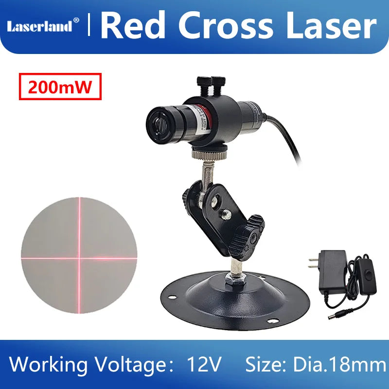 Red Green Laser Diode Module Cross Projector for Heat Press Screen Printing Alignment of Cloth Cutting Location