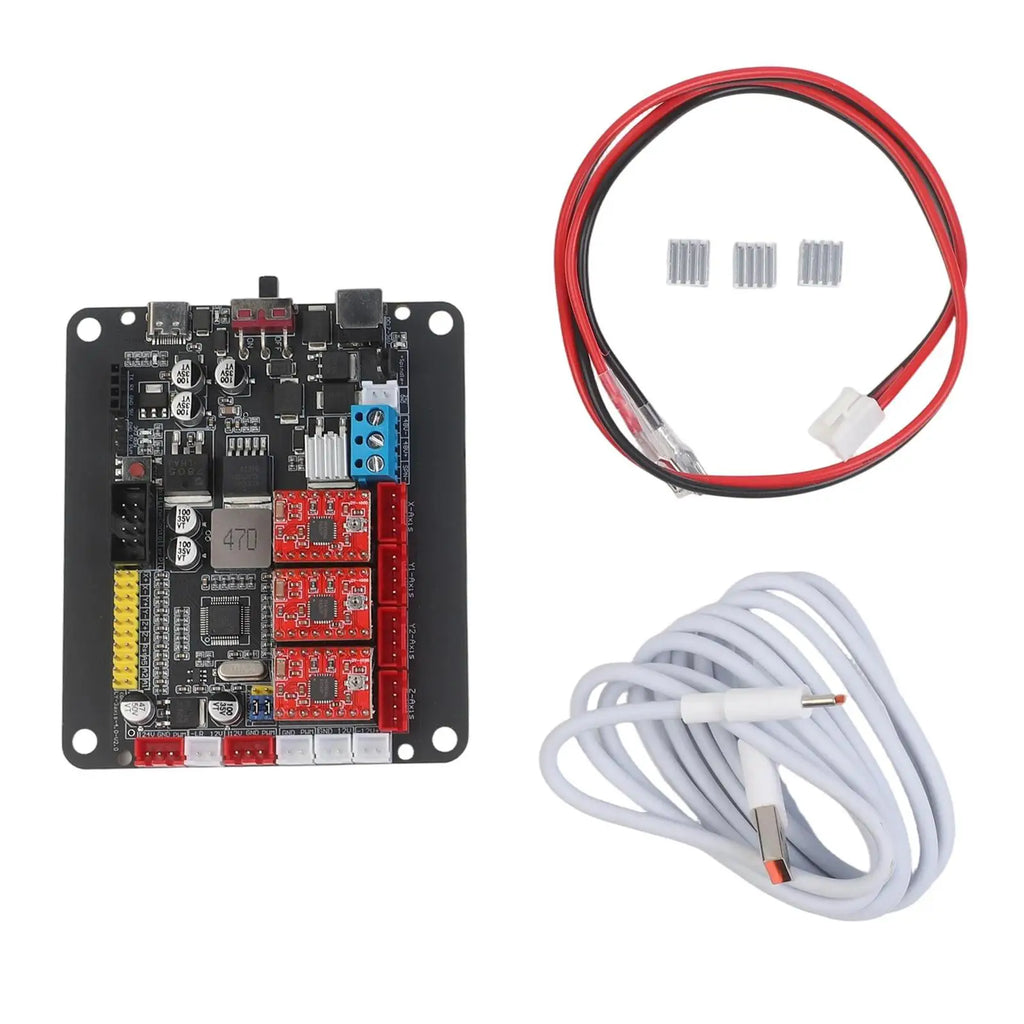 For GRBL 1.1 Controller Board For CNC Router 3018 2418 1610 With Double Y Support A4988 Stepper Motor Driver USB Connection