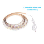 Dimmable 5V LED Strip Lights SMD2835 3528 60Leds/m Waterproof Ribbon Lights TV Backlight USB/Battery Powered Stripe Room Decor
