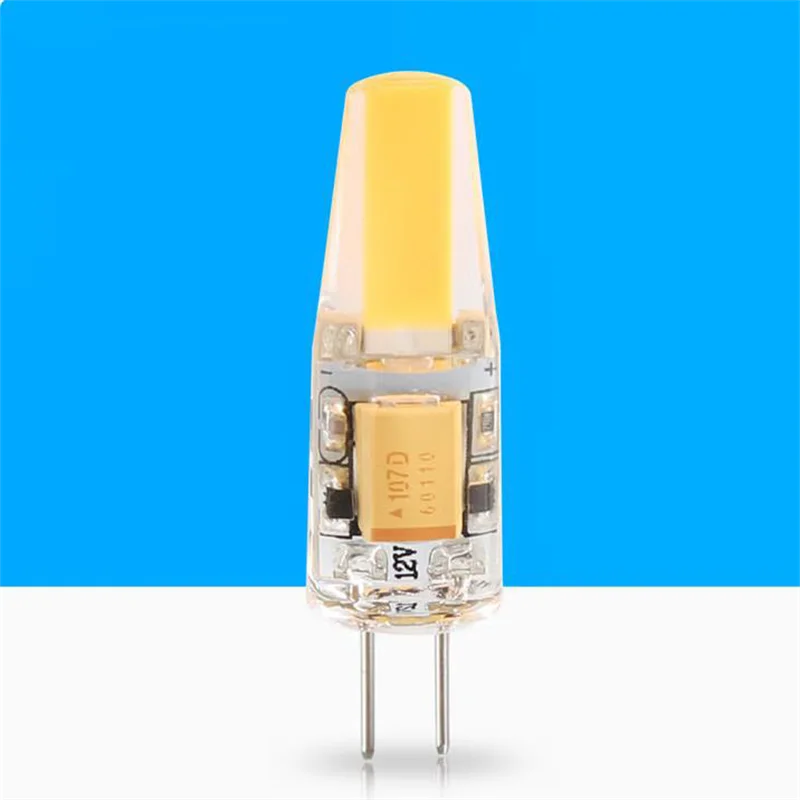 10PCS Dimmable Mini G4 LED COB Lamp 6W Bulb AC DC 12V 220V Candle Lights Replace 30W 40W Halogen For Chandelier Spotlight