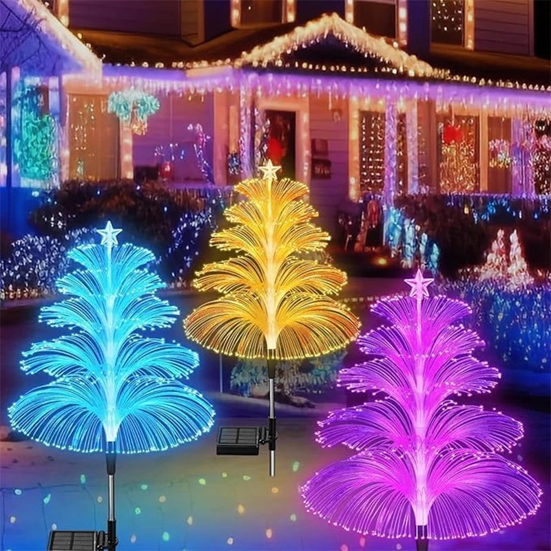 Solar Garden Light Outdoor Colorful Color-changing Jellyfish Lights Outdoor Landscape Lamp Garden Decorative Lamps Ground Plug