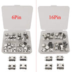 40Pcs Type C USB Connector Female Charging Port Jack 6/16Pin Type-C Socket PCB Soldering SMD SMT DIY Repair Type C Adapter