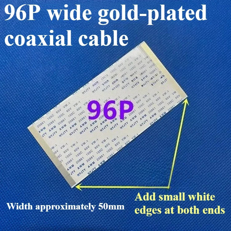 1PCS AWM 20706/20861 Flexible Flat Cable, Gold-Plated FFC FPC 0.5mm Pitch 40-96Pin 105C 60V VW-1 Ribbon Cable