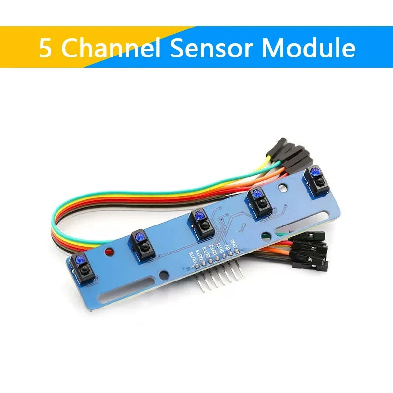 Infrared Detector Tracking Transmission Line TCRT5000 Tracker Sensor Obstacle Avoidance Sensor Module for Arduino Diy Car Robot