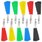 40/200Pcs Stackable Banana Plug 4mm Banana Plug Soldering Electrical Connector DIY Tools Copper Nickel Plated Banana Plugs