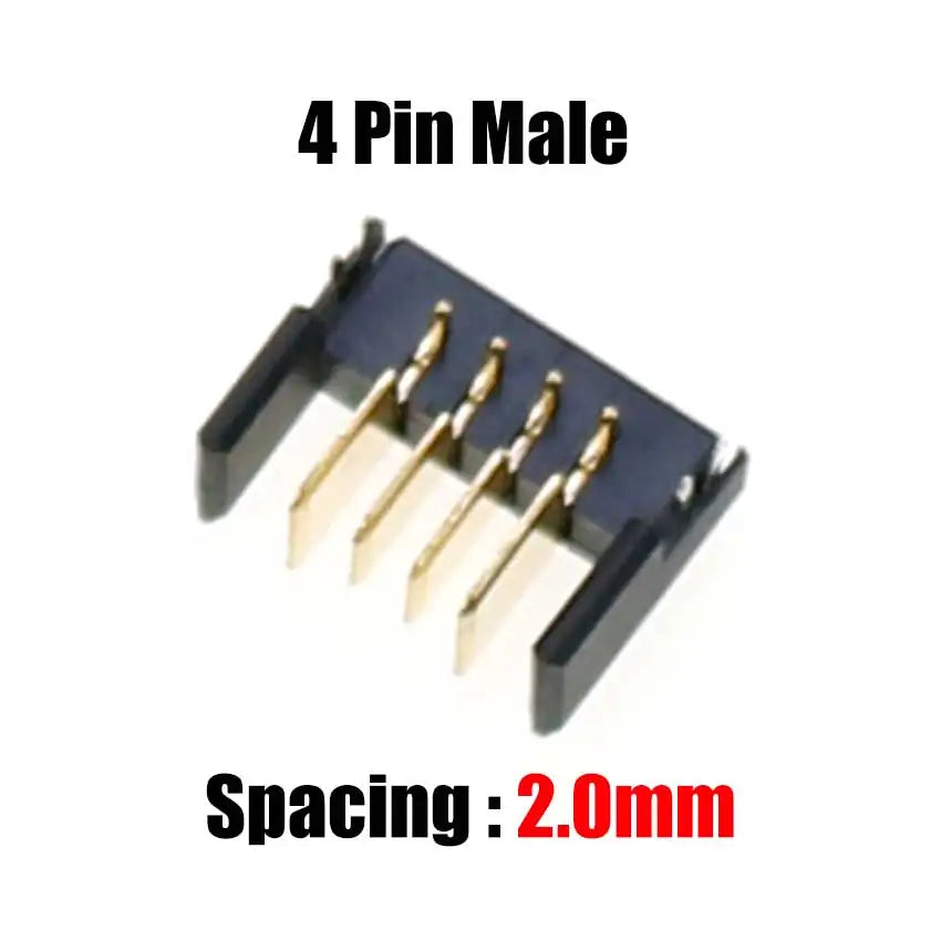 Cltgxdd 10pcs Blade Battery Connector 2.0mm 2.5mm Pitch 4 5 6 7 8 9 10 Pin Plug Male Female Socket PCB Solder Header Receptacle