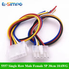 1/5/10Set Mini-Fit 4.2mm Automobile Harness Connector 5557 Single Row 2/3/4/5/6P Male Female Plug Socket Wire Length 30cm 18AWG
