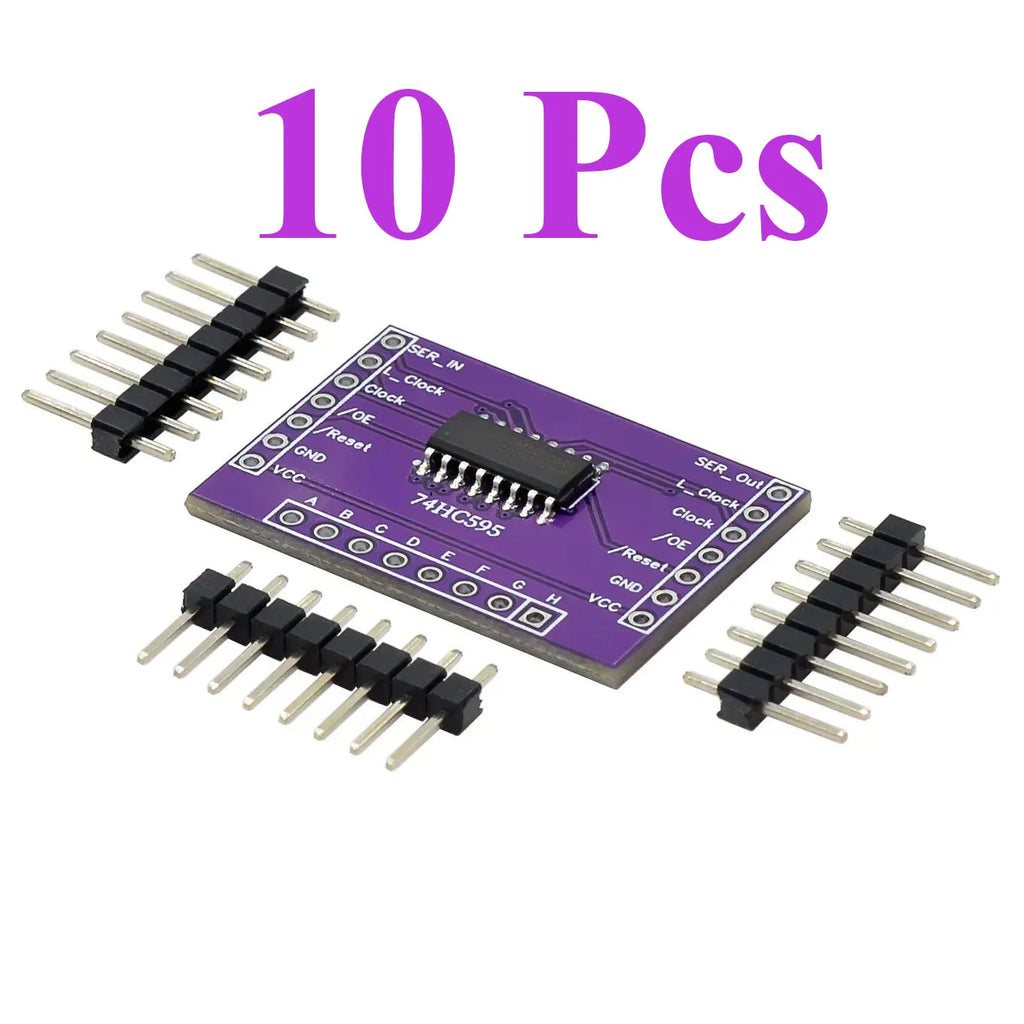 5~100Pcs 74HC595 8 Bit Serial To Parallel Shift Register IC Open Drain CMOS Chip Low Power Serial Output Electronic  Block