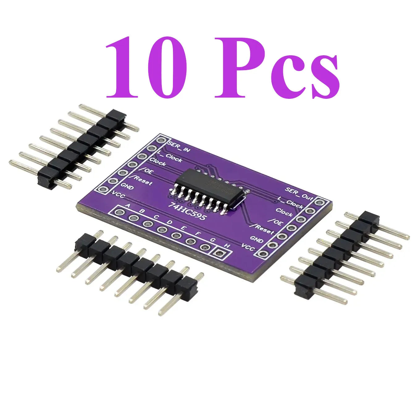 5~100Pcs 74HC595 8 Bit Serial To Parallel Shift Register IC Open Drain CMOS Chip Low Power Serial Output Electronic  Block