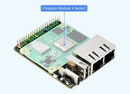Raspberry Pi CM4 dual ETH mini Open-source Router Board Metal case for Compute Module 4 IO Board  5V, Type-C interfac