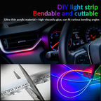 Symphony Car Ambient Lights Kit 18 in 1 LED Interior RGB APP Control Acrylic Guide Strip Light Auto Atmosphere Lamp