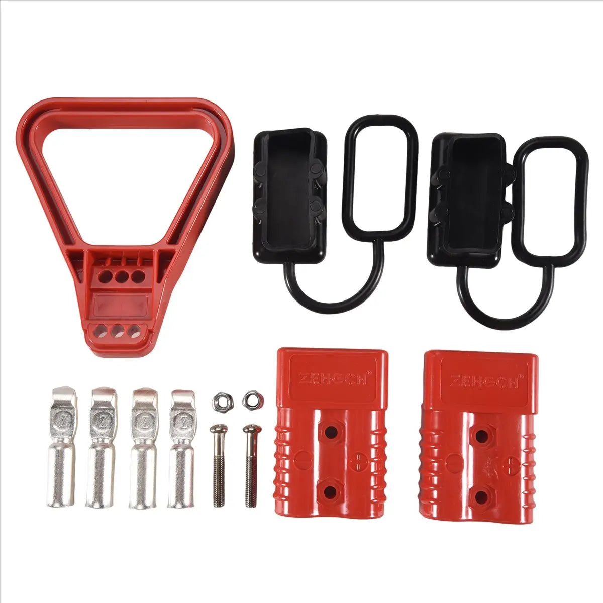#17V Energy storage connector,2Pcs 175A 1/0 AWG Battery Power Connector for Anderson Connector for Car (Red)