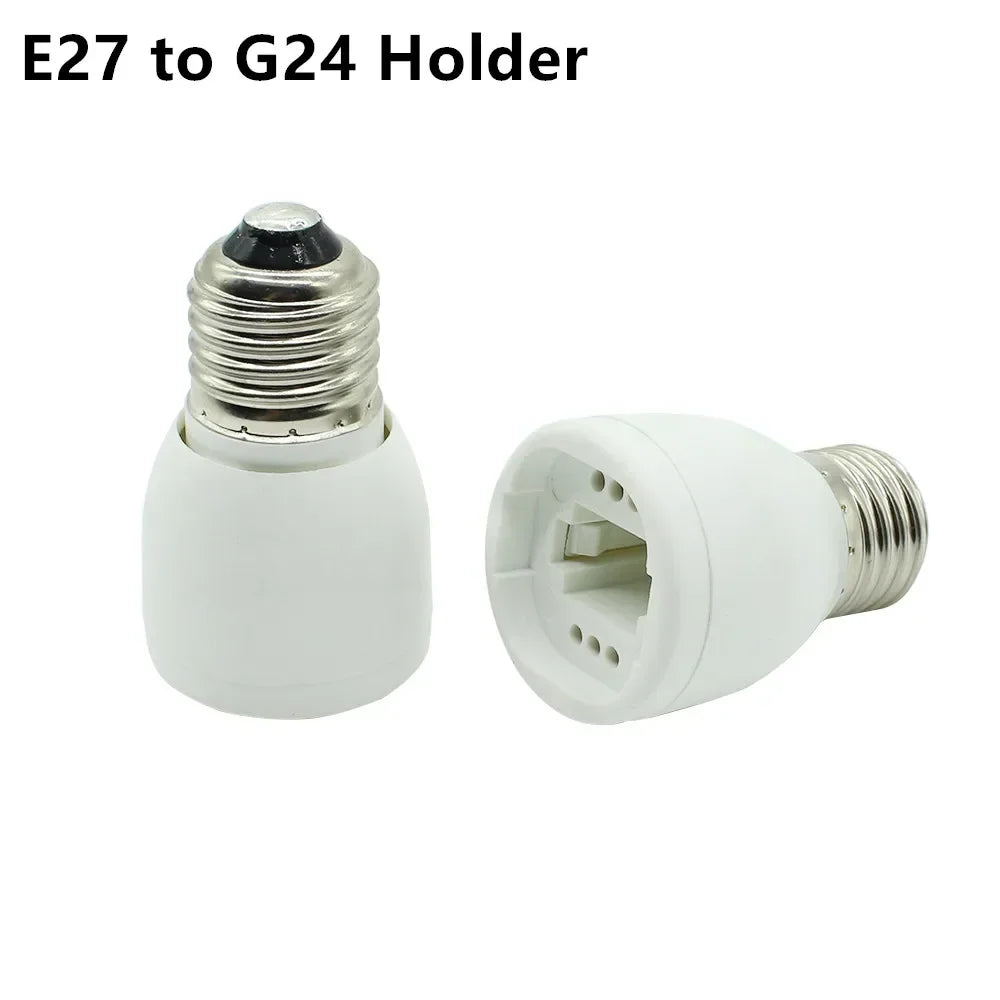 2pcs E26 E27 E39 E40 Gu10 Gu24 MR16 G5.3 G23 G24 G9 B22 BA15D BA15S LED CFL Lamp Holder Light Socket Converter Extension Adapter