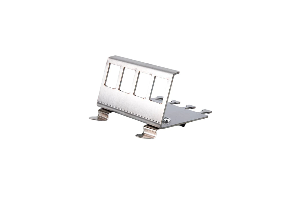 Linkwylan Keystone Frame Holder for DIN Rail Mounting Plate Electrical Distribution Box DIN-Rail Adapter 1/2/3/4/8-Ports