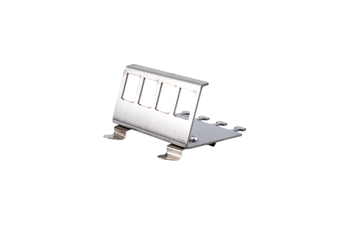 Linkwylan Keystone Frame Holder for DIN Rail Mounting Plate Electrical Distribution Box DIN-Rail Adapter 1/2/3/4/8-Ports