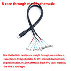 1pcs Type-C Male Single Head Charging Cable 4/5/6/8pcs DIY Cable with OTG Function Charging Treasure Aging Test Cable