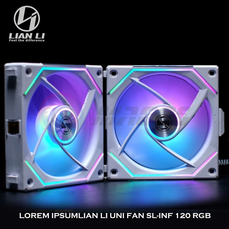 LIAN LI UNI FAN SL-INF 120 Infinity Mirror Fan RGB Case Radiator Cooler Gen.3 40 Leds L-Connect 3 120MM 140MM ARGB 5V 1/3Pcs