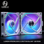 LIAN LI UNI FAN SL-INF 120 Infinity Mirror Fan RGB Case Radiator Cooler Gen.3 40 Leds L-Connect 3 120MM 140MM ARGB 5V 1/3Pcs
