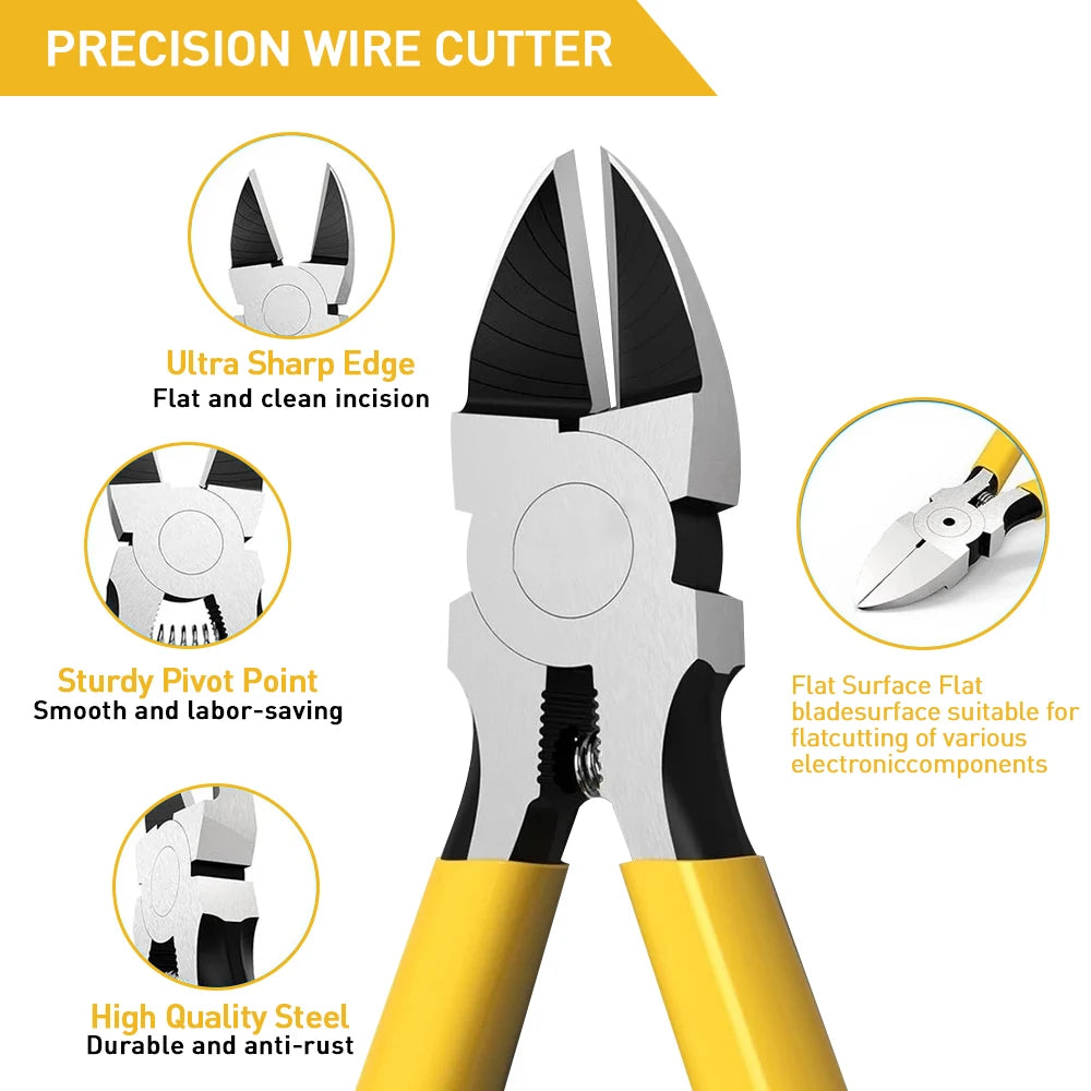 ZoeRax Rj45 Pass Through Crimp Tool Kit, Cat6 Cat6A Cat5 Cat5e Ethernet Crimping Tool Kit with a 8P/6P Ethernet Crimper