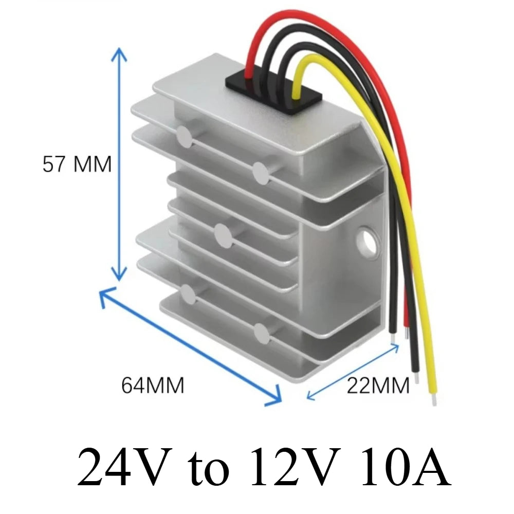 24V to 12V 60A-3A 24 Volt to 12 Volt Buck Voltage Regulator Step Down Power Converter DC Converter Buck Module for Cars Solar