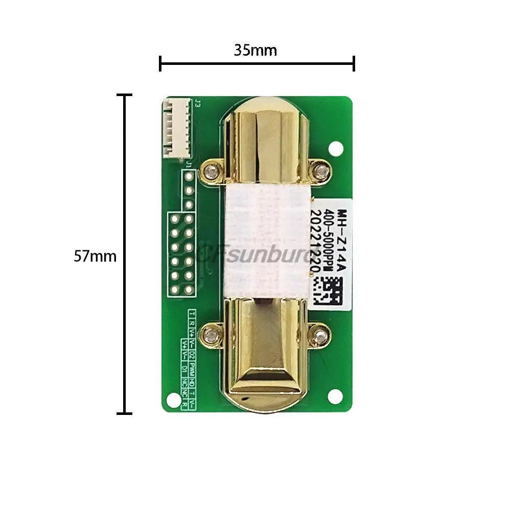 NDIR CO2 SENSOR MH-Z14A infrared carbon dioxide sensor module,serial port, PWM, analog output with cable MH-Z14