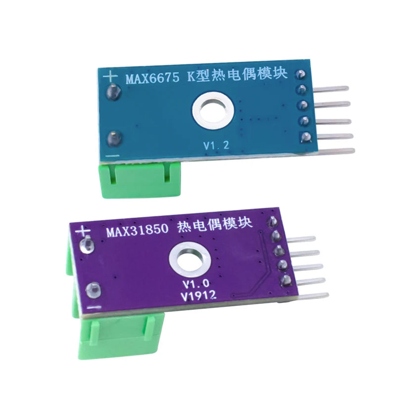 MAX31850 MAX6675 K,J,N,T,E thermocouple module temperature measurement acquisition and detection sensor